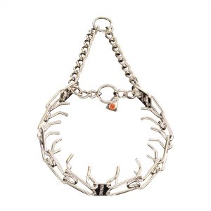 ULTRA-PLUS Training Collar with Center-Plate and Assembly Chain- Stainless steel (dead ring option)