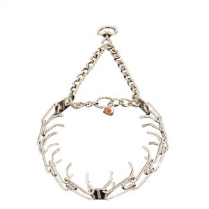 ULTRA-PLUS Training Collar with Center-Plate and Assembly Chain - Stainless steel