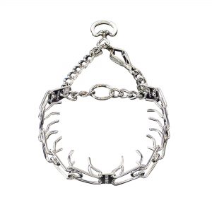 ULTRA-PLUS Training Collar with Center-Plate and Assembly Chain - Steel chrome-plated (swivel ring)