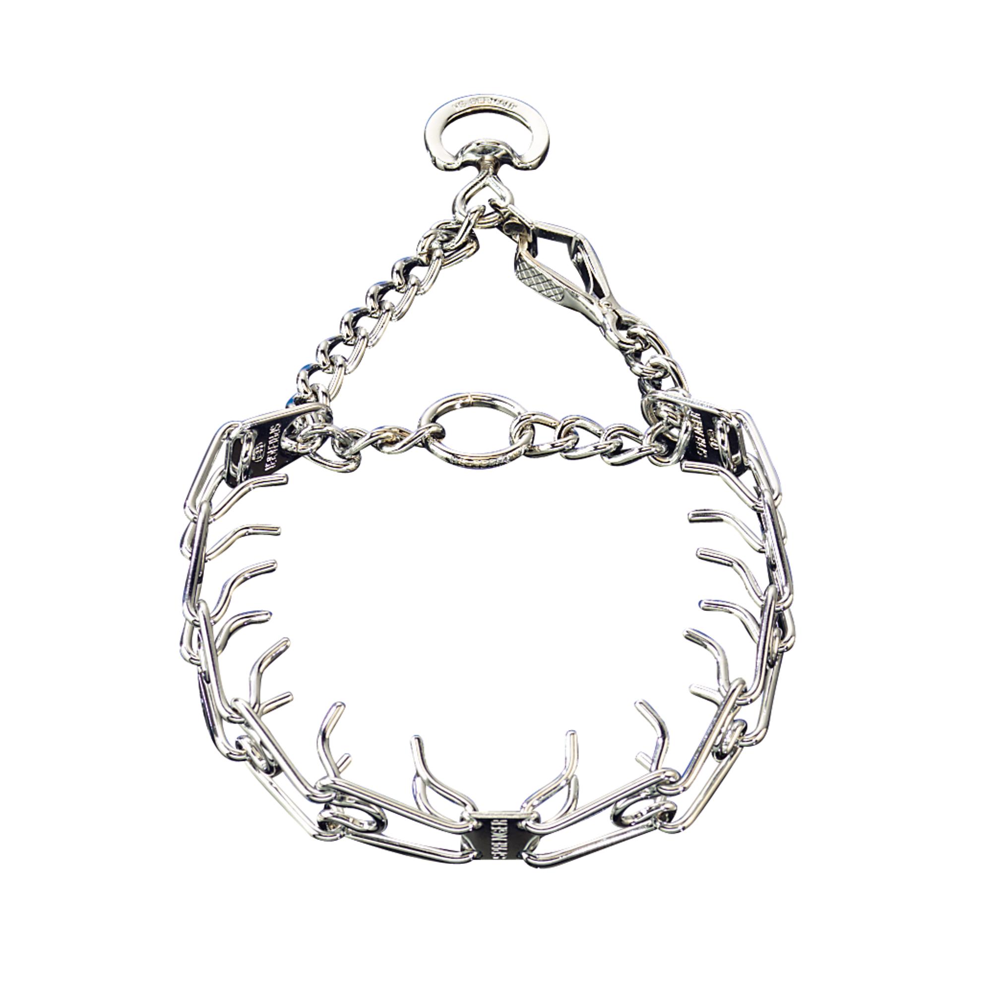 ULTRA-PLUS Training Collar with Center-Plate and Assembly Chain - Steel chrome-plated (swivel ring)