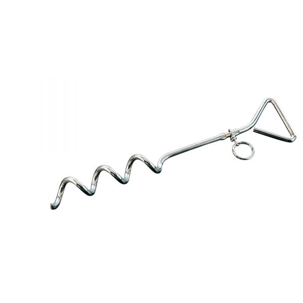 Spiral stake - Steel chrome-plated, 44 cm / 17"