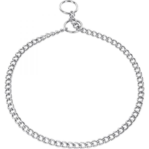 Collar, Chain Type: Round Links - Steel chrome-plated, 1.5 mm