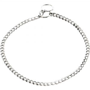 Collar, Chain Type: Flat Polished Links - Steel chrome-plated, 1.5 mm