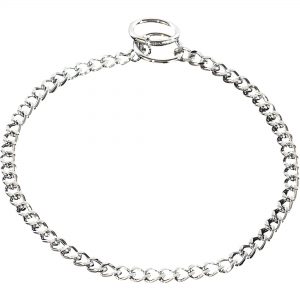 Collar, Chain Type: Flat Polished links - Steel chrome-plated, 2.0 mm