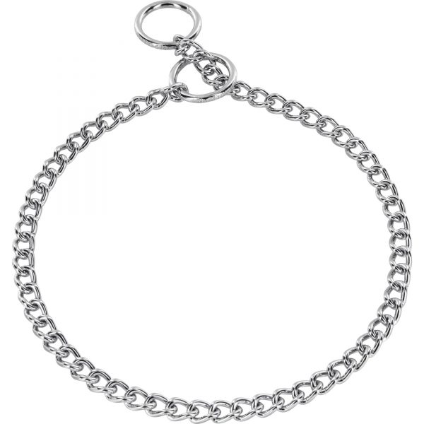 Collar, Chain Type: Round, Narrow links - Steel chrome-plated, 3.0 mm