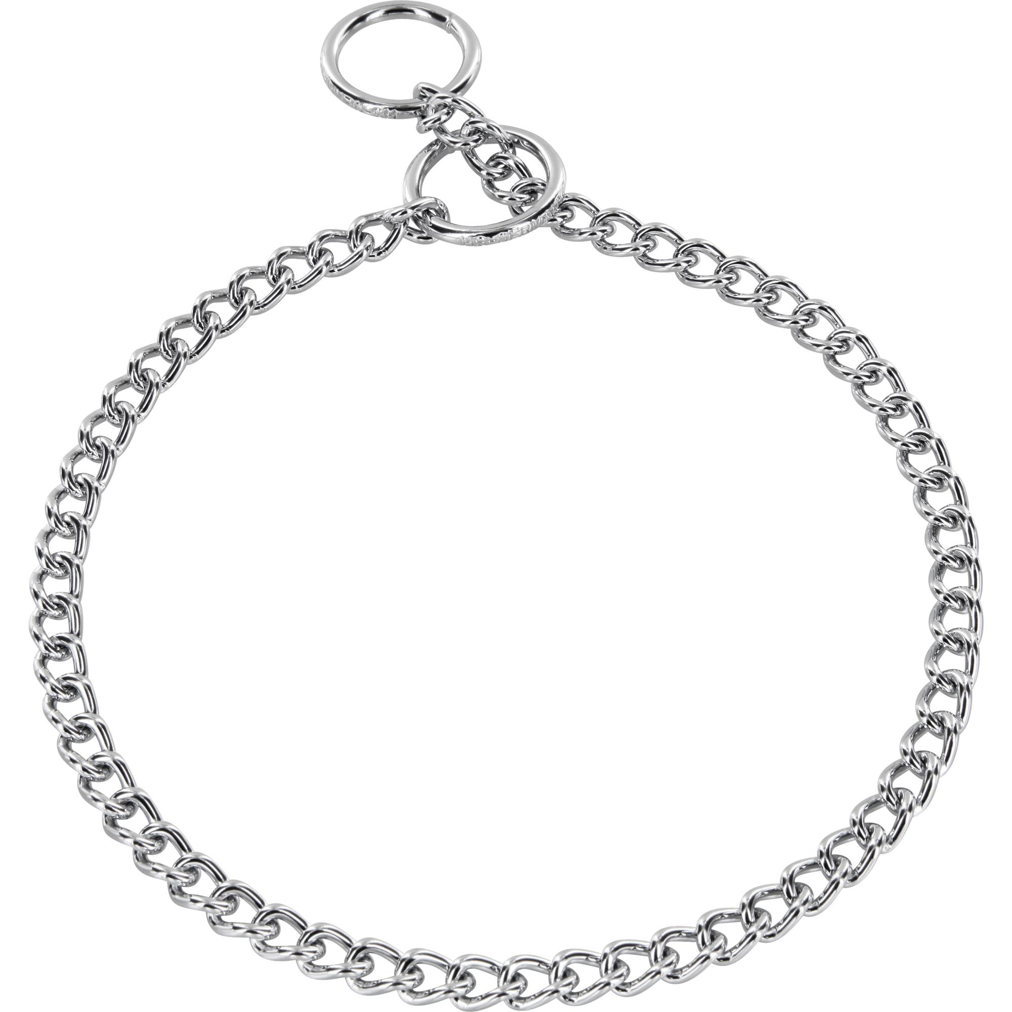 Collar, Chain Type: Round, Narrow links - Steel chrome-plated, 3.0 mm