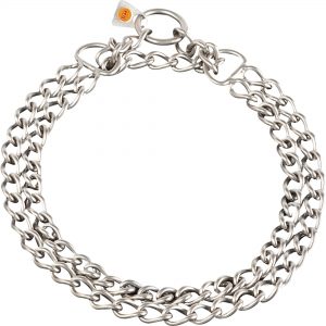 Twin Row Martingale Collar - Stainless Steel matt, 3.0 mm