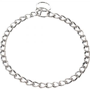 Collar, Chain Type: Flat polished links - Steel chrome-plated, 3.0 mm