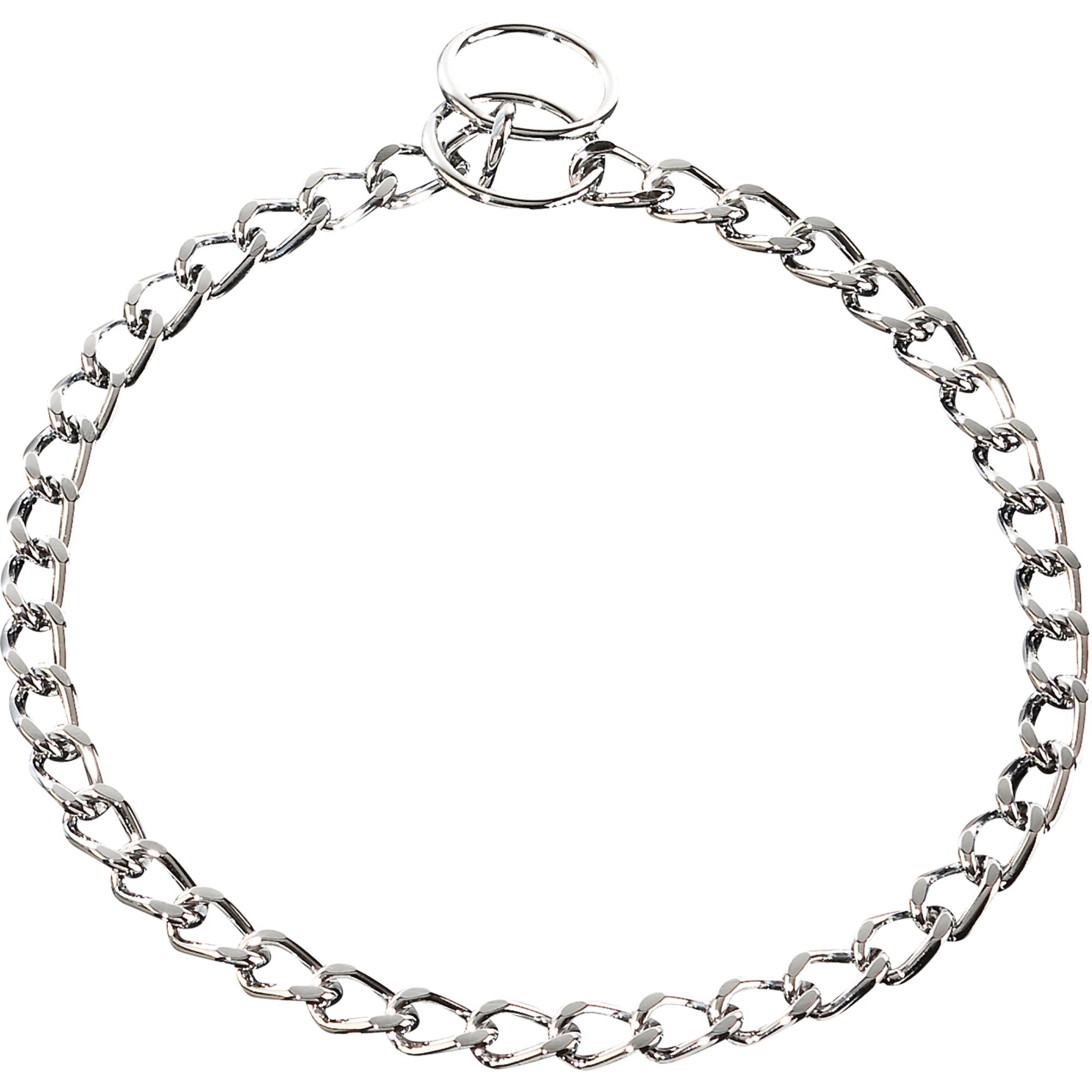 Collar, Chain Type: Flat polished links - Steel chrome-plated, 3.0 mm