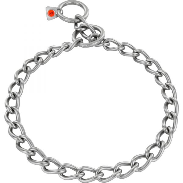 Collar, Chain Type: Round Links - Stainless steel matt, 4.0 mm
