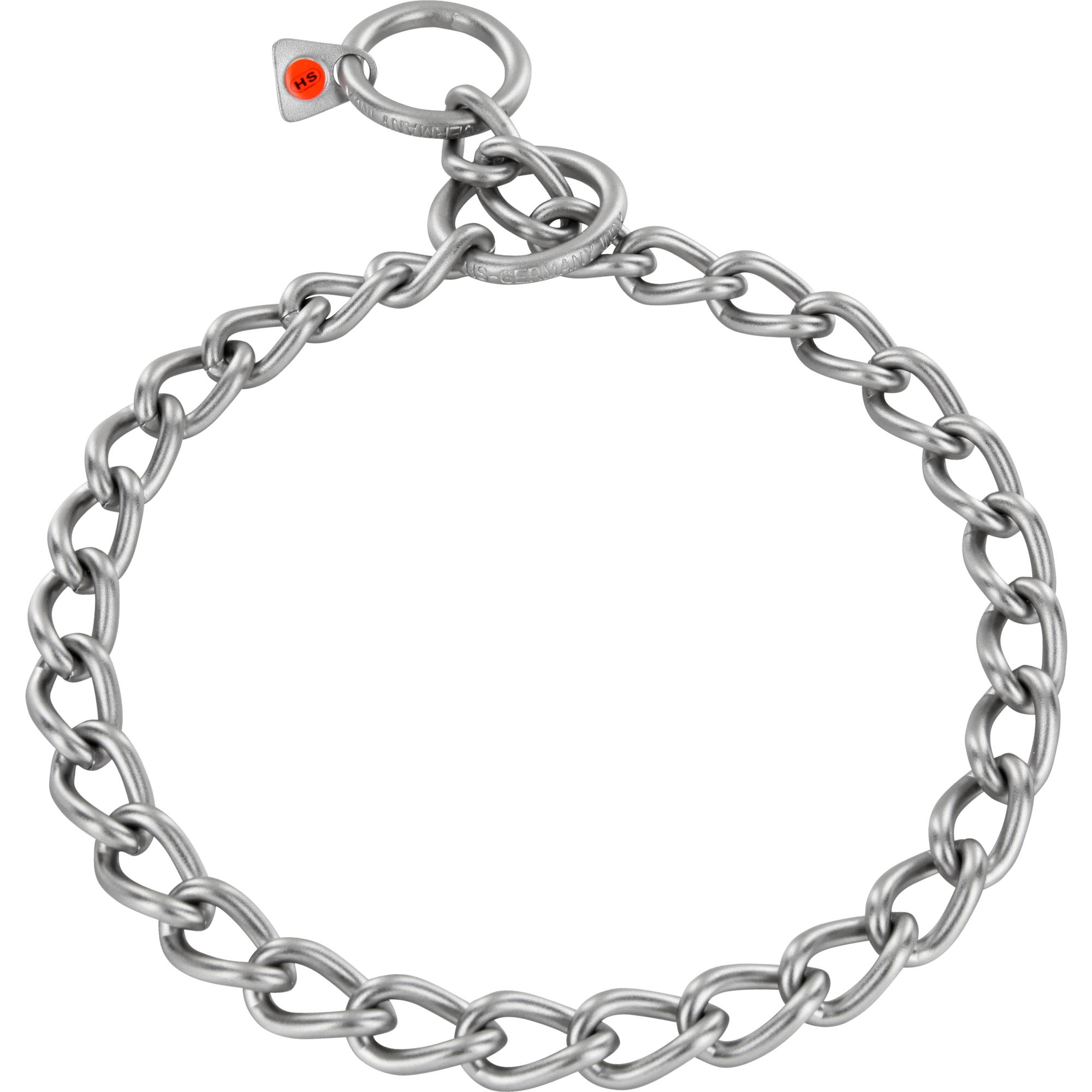 Collar, Chain Type: Round Links - Stainless steel matt, 4.0 mm