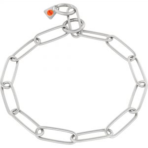 Collar, Chain Type: Long Links - Stainless steel matt, 3.0 mm