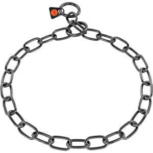 Collar, Chain Type: Medium - Stainless steel black, 3.0 mm