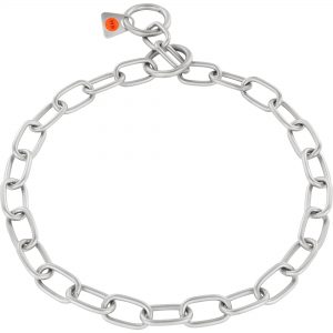 Collar, Chain Type: Medium Links - Stainless steel matt, 3.0 mm