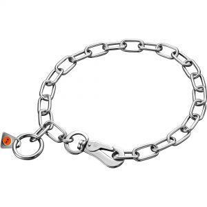 Medium Chain Link Collar, adjustable - with SPRENGER hook - Stainless steel, 3.0 mm