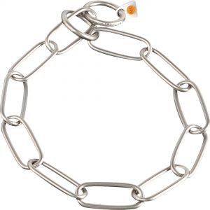 Collar, Chain Type: Long Links - Stainless steel matt, 4.0 mm