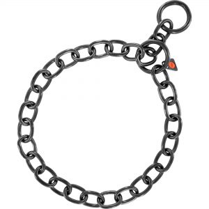 Collar, Chain Type: Extra Strong - Stainless steel black, 4.0 mm