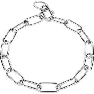 Collar, Chain Type: Long Links - Steel chrome-plated, 4.0 mm (split ring attachability)