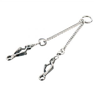 Coupling chain with SPRENGER scissor snap hook - Steel chrome plated