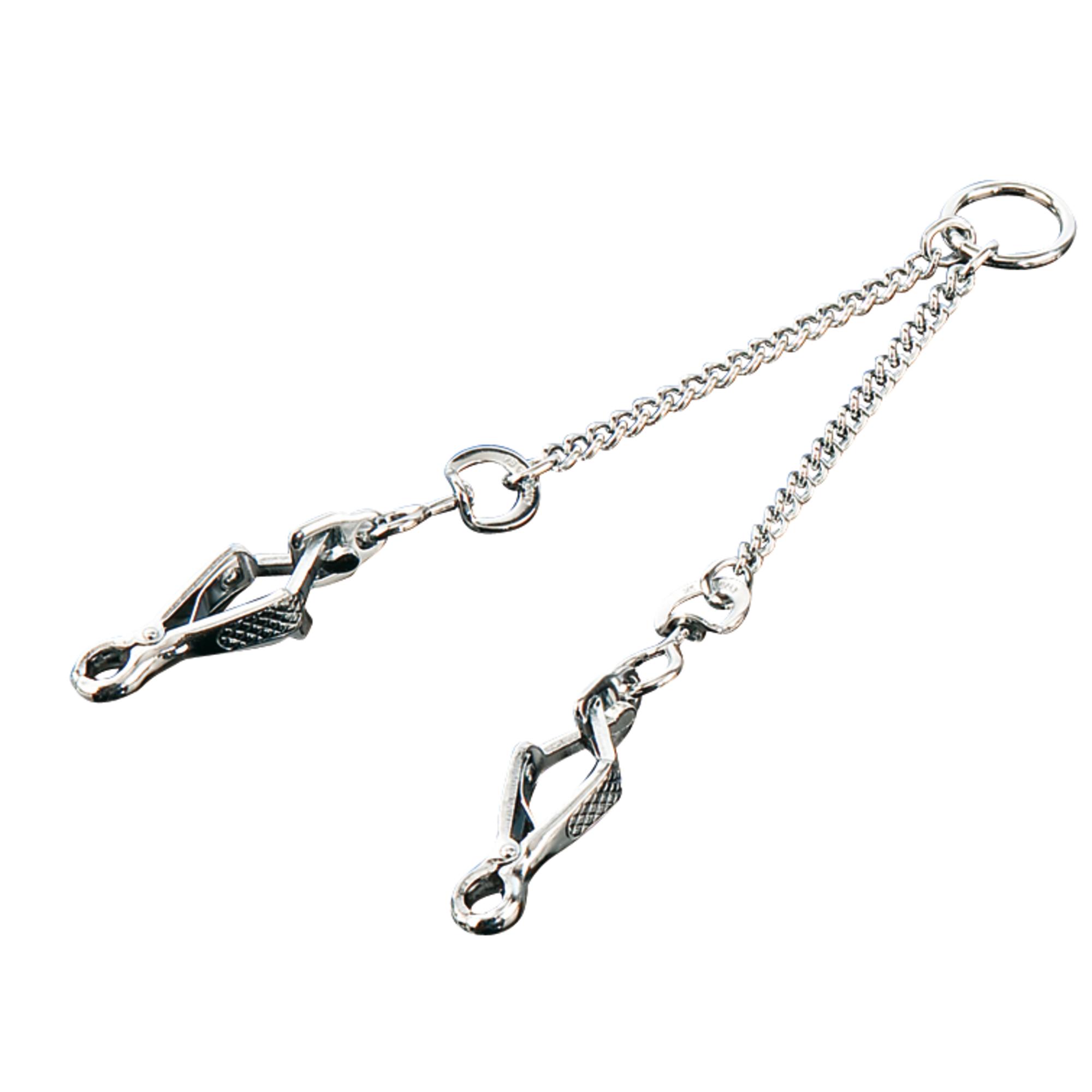 Coupling chain with SPRENGER scissor snap hook - Steel chrome plated