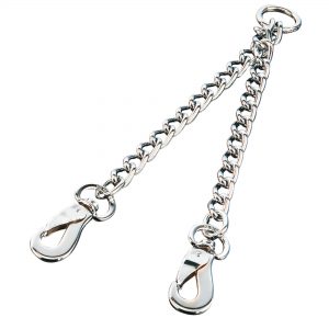 Coupling chain with snap hook - Steel chrome-plated, 4.0 mm, 61 cm / 24"