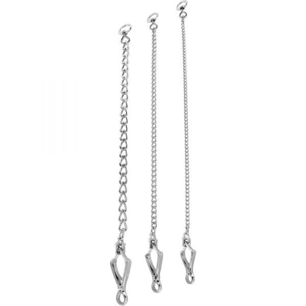 Leash Protection Chain - Steel chrome plated, 40 cm / 16"