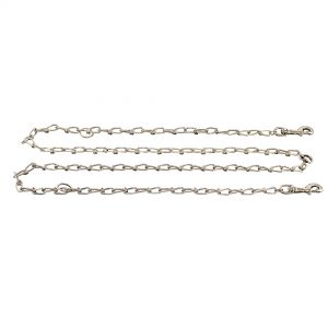 Halter-Chain - Steel nickel-plated, 3.4 mm / 98"