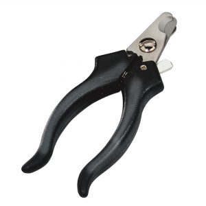 Nail Clipper with Safety-Stop - black