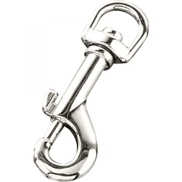 Snap hook - zinc die casting, nickel-plated (60490-45)