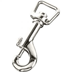 Snap hook - zinc die casting, nickel-plated