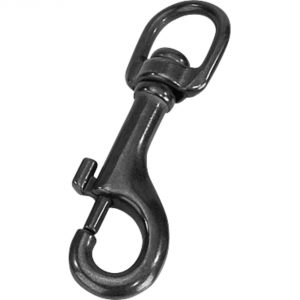 Snap hook - Stainless steel black,