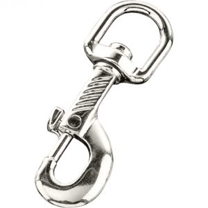 Snap hook - zinc die casting - nickel-plated (60501-45)