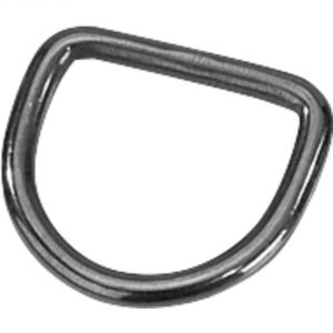 D-Ring - Stainless steel black