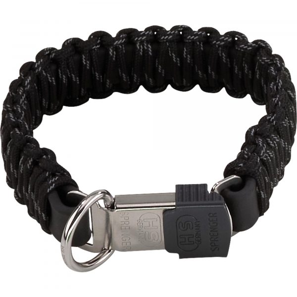PARACORD Collar - reflecting, black