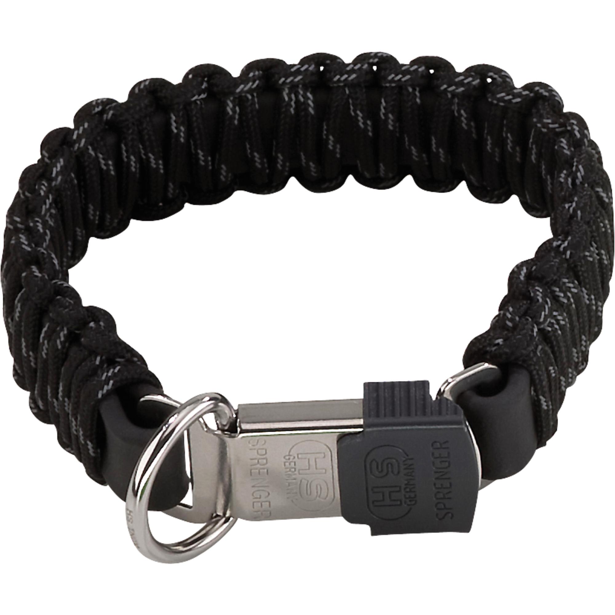 PARACORD Collar - reflecting, black