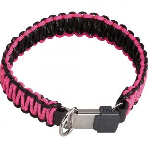 PARACORD Collar - reflecting, pink