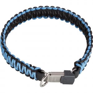 PARACORD Collar - reflecting, light blue