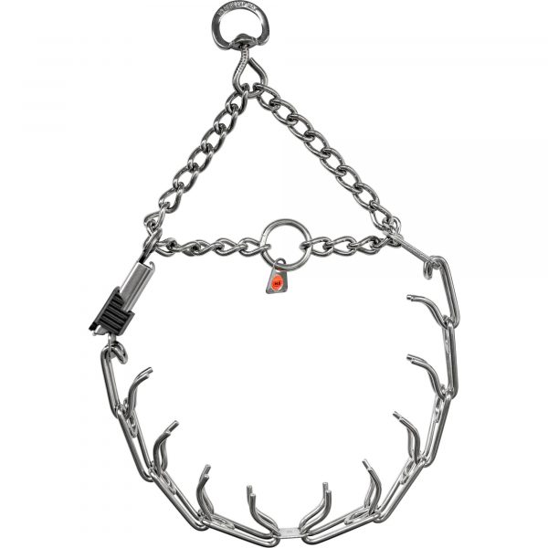 ULTRA-PLUS Training Collar with Center-Plate, Assembly Chain & ClicLock - Stainless steel