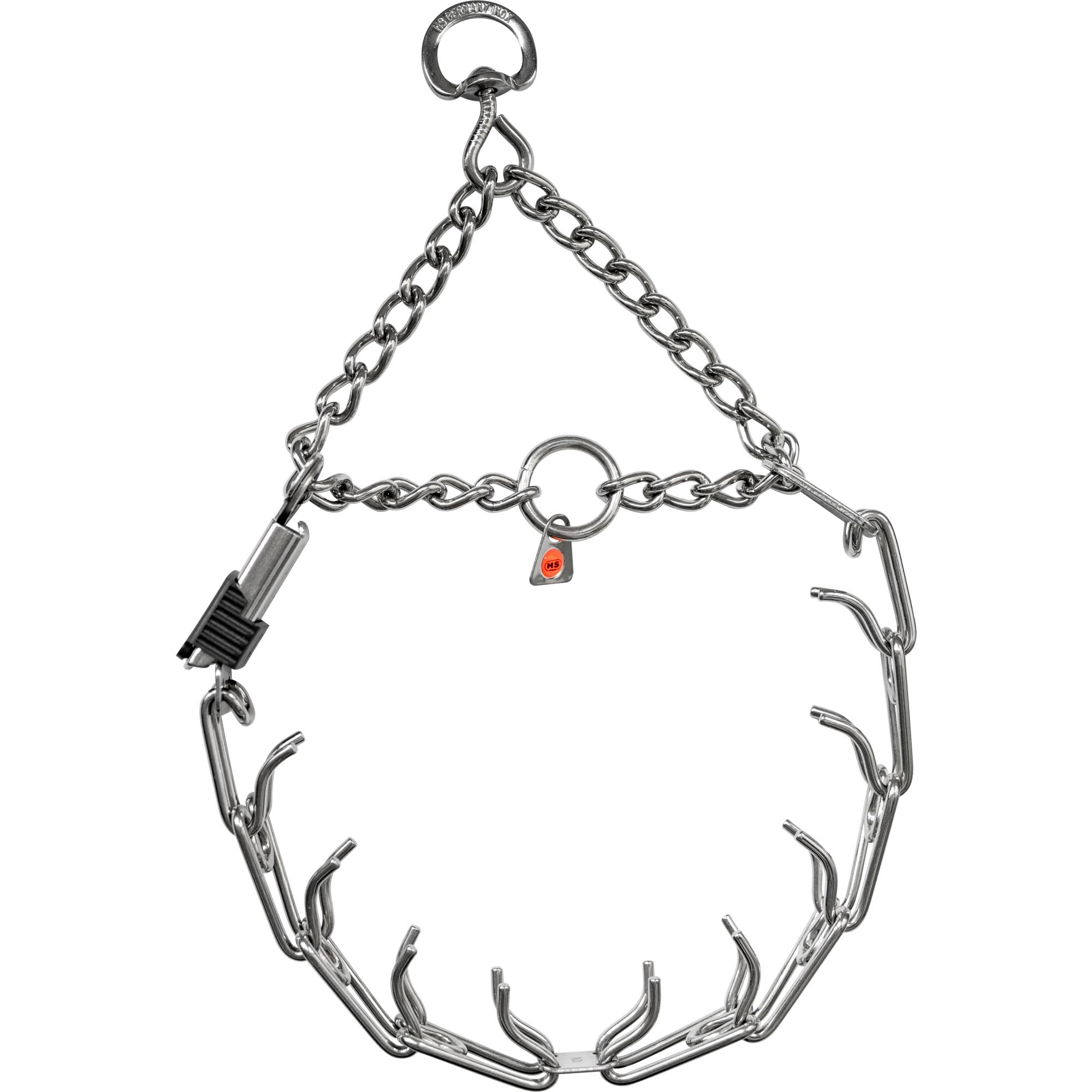 ULTRA-PLUS Training Collar with Center-Plate, Assembly Chain & ClicLock - Stainless steel