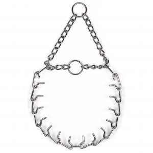 ULTRA-PLUS Training Collar with Center-Plate and Assembly Chain - Steel chrome plated, 3 mm, 50 cm / 20"