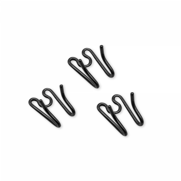 3-Pack Middle links for lengthening - Stainless steel black