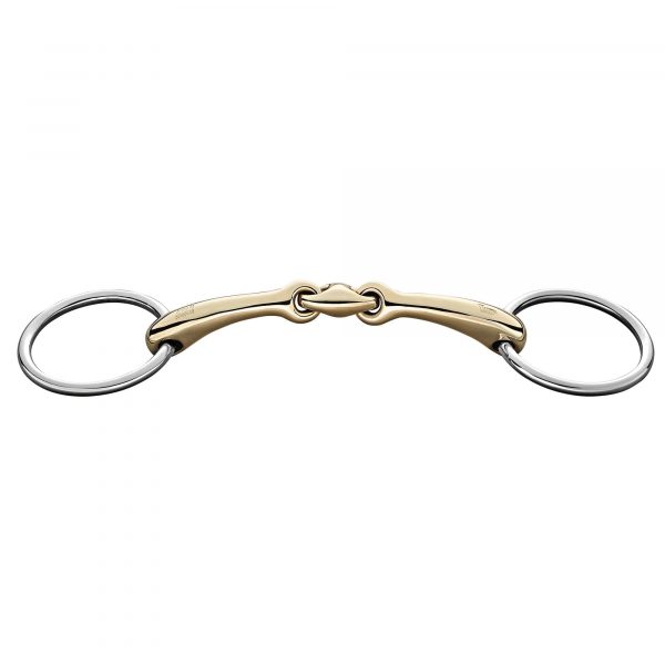 Dynamic RS bradoon 14 mm double jointed - Sensogan, size 105 mm (4 1/8")