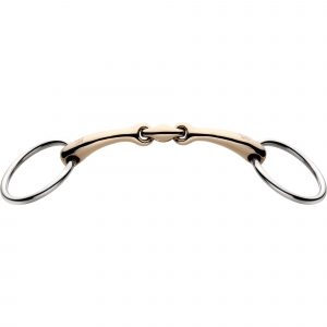 Dynamic RS bradoon 14 mm double jointed - Aurigan, size 155 mm