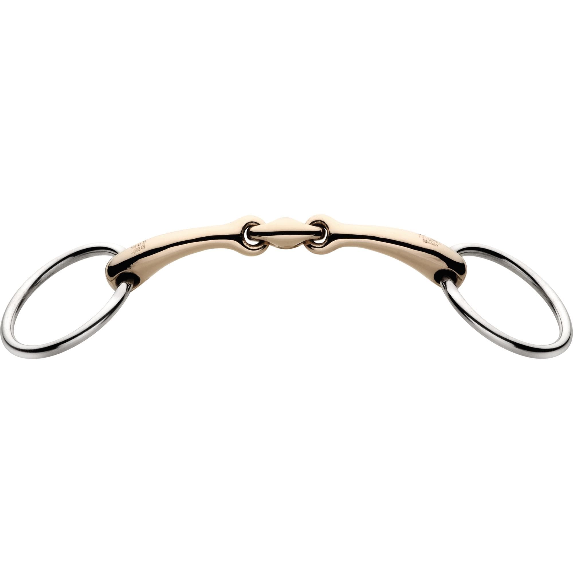 Dynamic RS bradoon 14 mm double jointed - Aurigan, size 155 mm