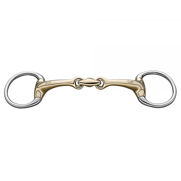 Dynamic RS Eggbutt bradoon 14 mm double jointed - Sensogan, size 105 mm (4 1/8")