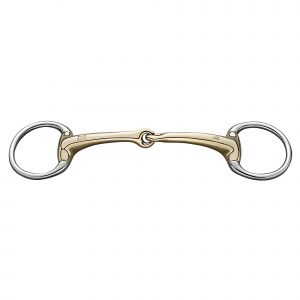 Dynamic RS Eggbutt bradoon 14 mm single jointed - Sensogan, size 135 mm (5 1/4")