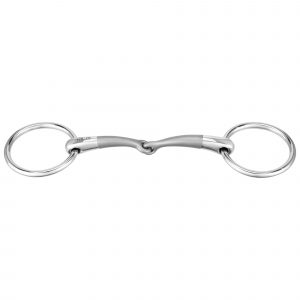 SATINOX bradoon 12 mm single jointed - Stainless steel, size 135 mm (5 1/4")