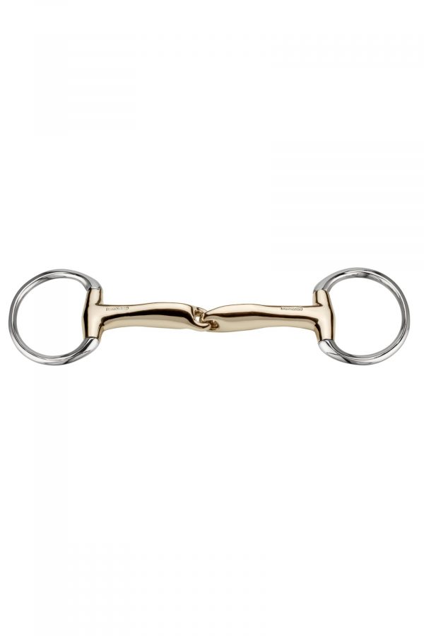 novocontact bradoon with small D-shaped rings 14 mm single jointed - Sensogan, size 115 mm