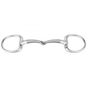 SATINOX Eggbutt bit 14 mm single jointed - Stainless steel, size 145 mm (5 3/4")