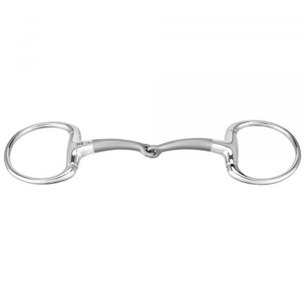 SATINOX Eggbutt bit 14 mm single jointed - Stainless steel, size 125 mm (5")